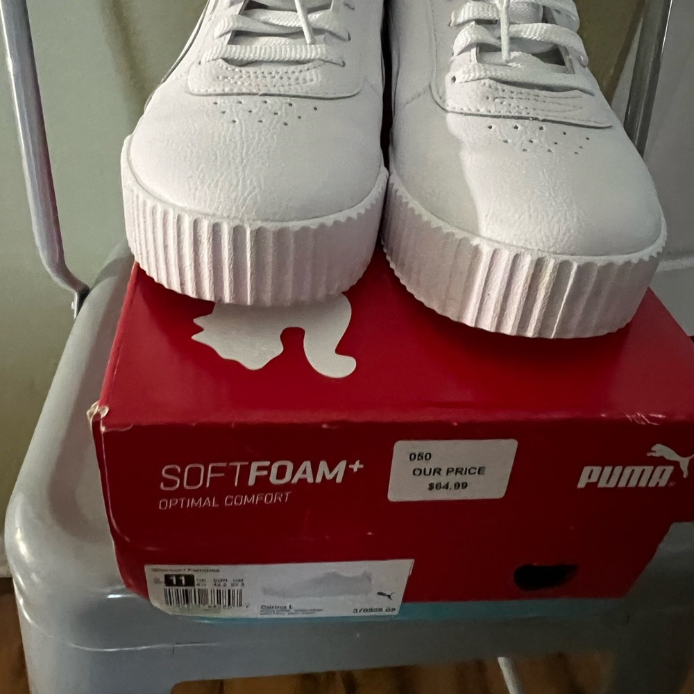 Puma White Athletic Shoes